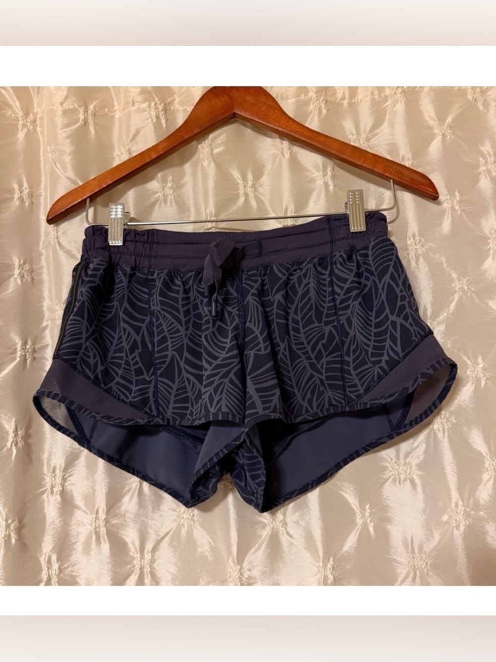 Lululemon Purple Hotty Hot Short Pretty Palm Cadet Greyvy Cadet Blue Sporty